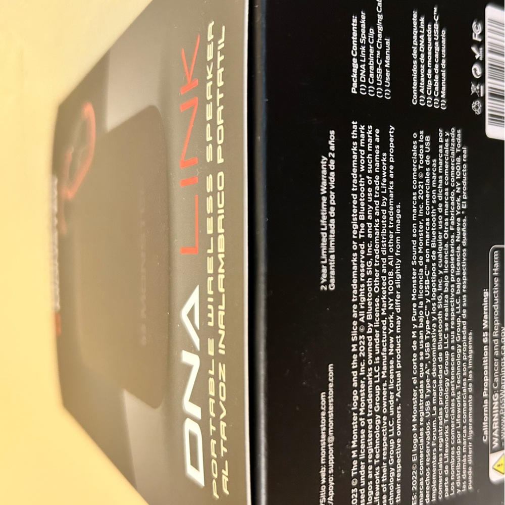 🆕 MONSTER DNA LINK PORTABLE WIRELESS BLUETOOTH SPEAKER - Picture 8 of 16